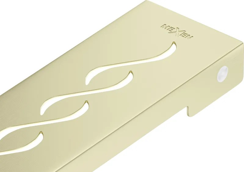 Mexen Flat M18 copertura per scarico lineare 70 cm, oro spazzolato - 1A23070