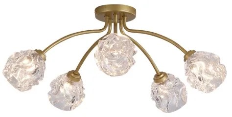 Searchlight 11525-5GO - Plafoniera ASTRAL 5xG9/33W/230V oro