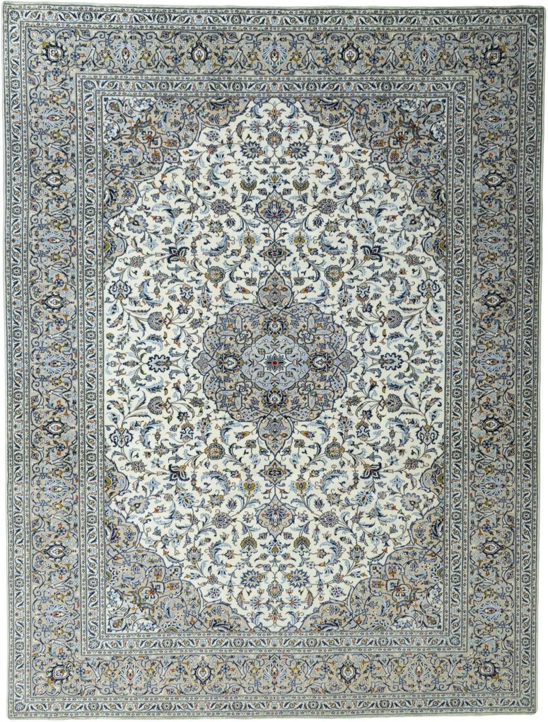 Kashan Tappeto persiano 300 x 390 Beige (Iran) Annodato A Mano