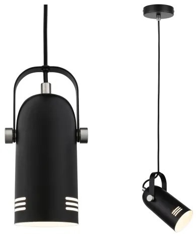 Paulmann 79766 - 1xE27/15W Lampada a sospensione su cavo LAVEA 230V nero