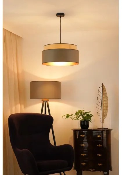 Brilagi - Lampadario a cavo OREGON VEGE 1xE27/15W/230V Ø 45 cm grigio