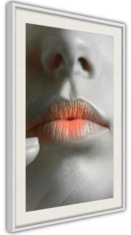 Poster  Ombre Lips  Cornice Quadri Cornice nera con pass-partout, Larghezza x Altezza Home decor 20x30