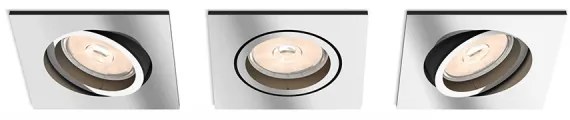 Philips 50403/11/PN - KIT 3x Lampada da incasso MYLIVING DONEGAL 1xGU10/5,5W/230V