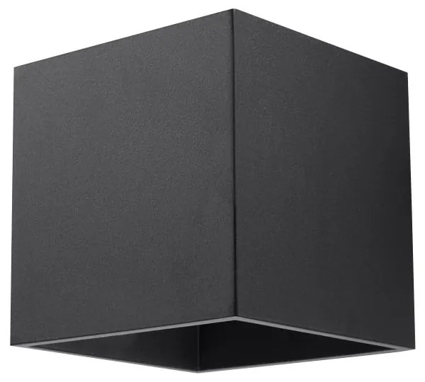 Lampada da parete nera Geo - Sollux