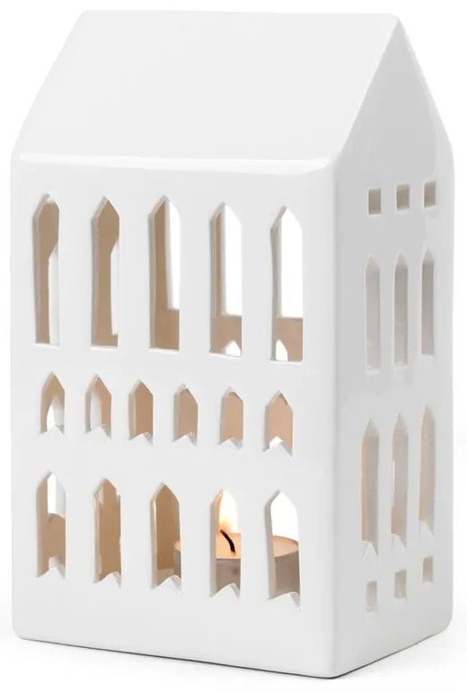 Portacandele in ceramica per tea light Urbania Lighthouse Church - Kähler Design
