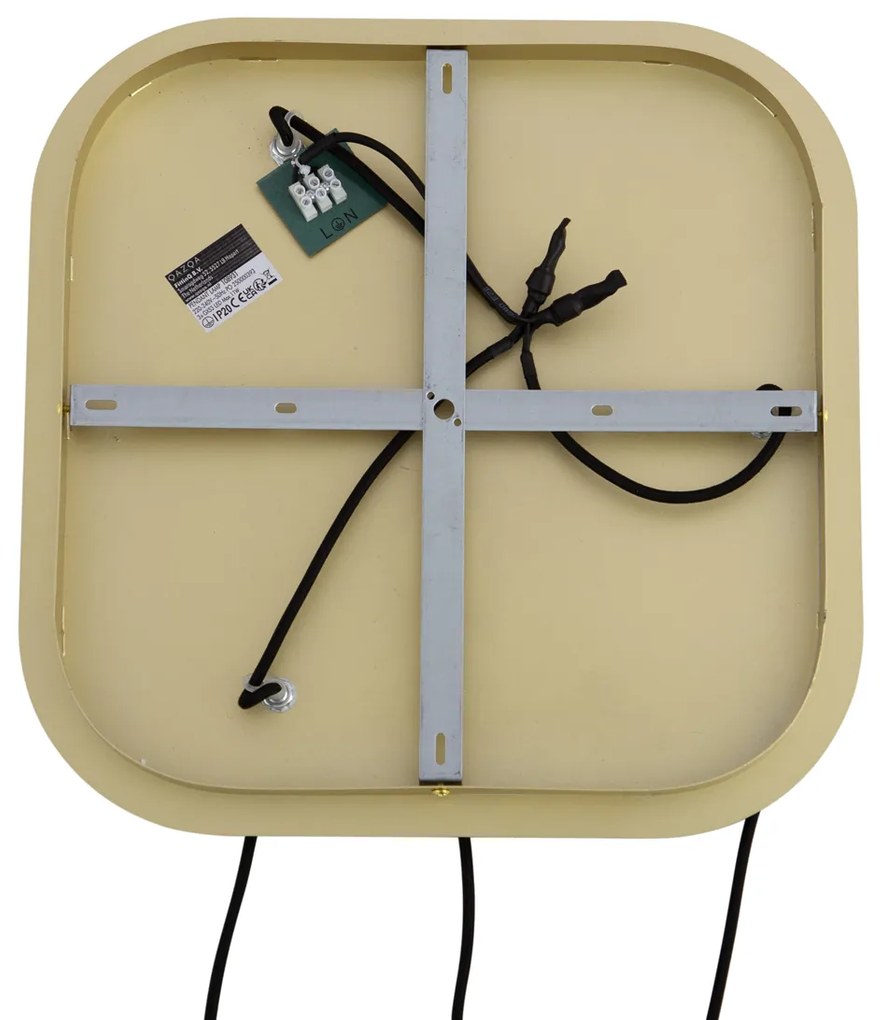 Lampada a sospensione Hotel Chic ottone con vetro ambrato 3 luci - Gus