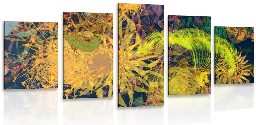Quadri 5 pezzi – Arte astratta colorata