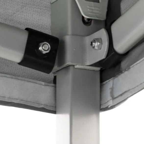 Gazebo richiudibile pieghevole 2 X 2 Bianco ricoperto in PVC impermeabile