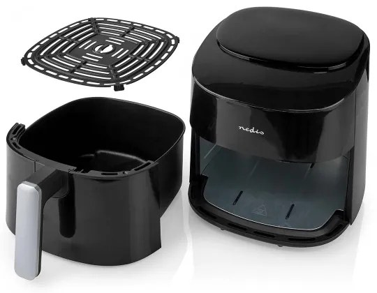 Nedis KAAF160BK - Friggitrice a d'aria 4,2 l 1300W/230V/240 min