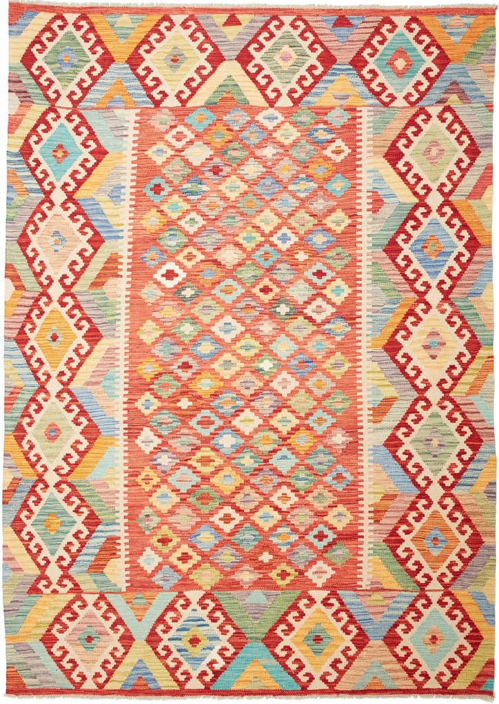 Kilim Tappeto 240x180 (Pakistan) Tessuto A Mano