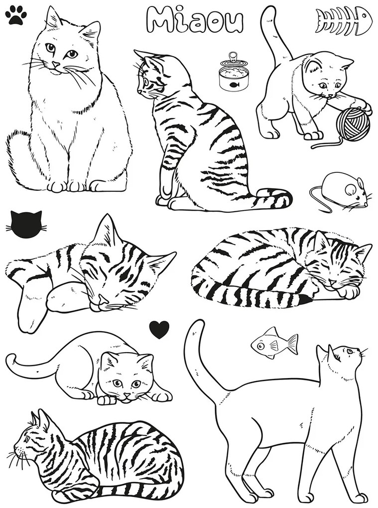 Creative stamp - gattini