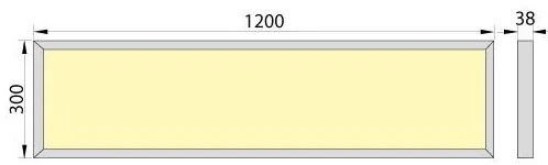 Pannello a plafone LED OREGA N LINX 120 LED/50W/230V 4000K