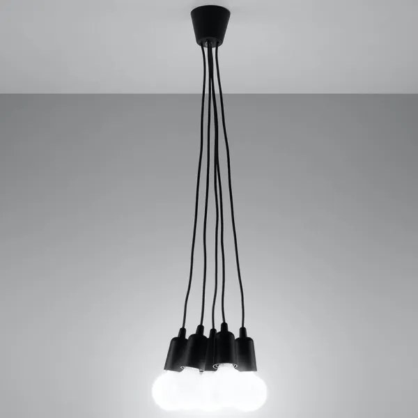 Lampadario a sospensione con filo DIEGO 5xE27/60W/230V
