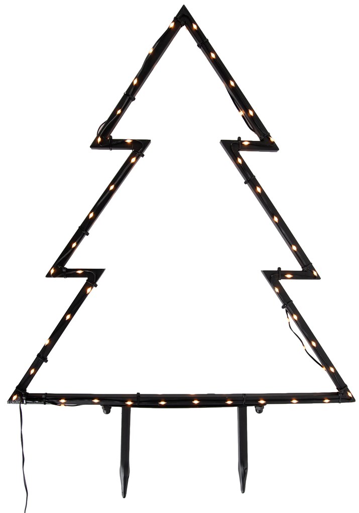 Faretto per albero di Natale nero 71 cm con LED IP44 - Kas