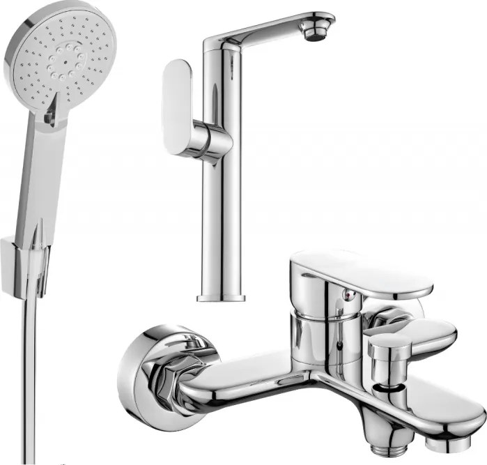Mexen Milo R40 set da bagno, cromo - 713153R40-00
