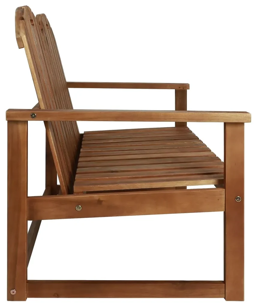 Set da pranzo da giardino 4 pz in legno massello di acacia