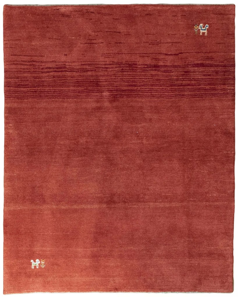 Gabbeh Tappeto 150x190 Rosso (Iran) Annodato A Mano