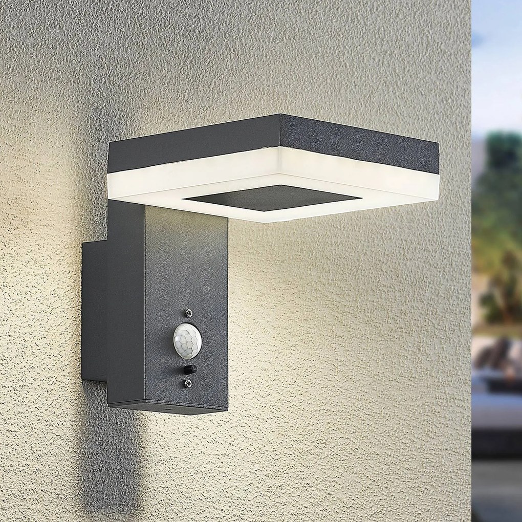 Lindby Laira applique LED solare esterni, 15,5 cm