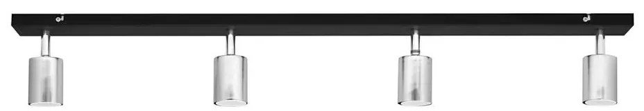 Faretto LED TUNE 4xGU10/4,8W/230V cromo opaco/nero