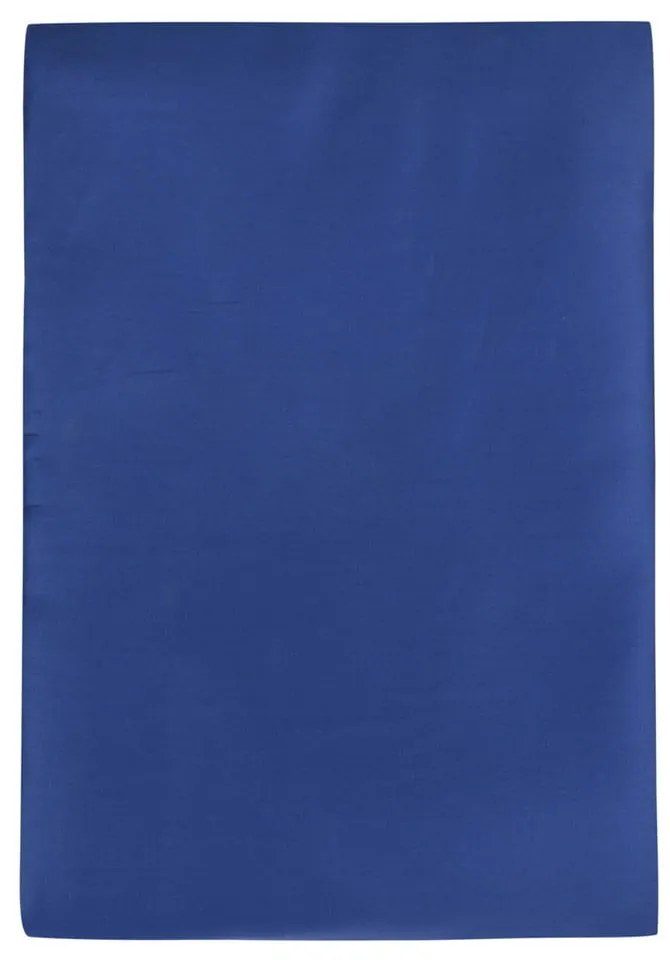 Lenzuolo blu scuro in cotone sateen elasticizzato 140x200 cm - Mijolnir