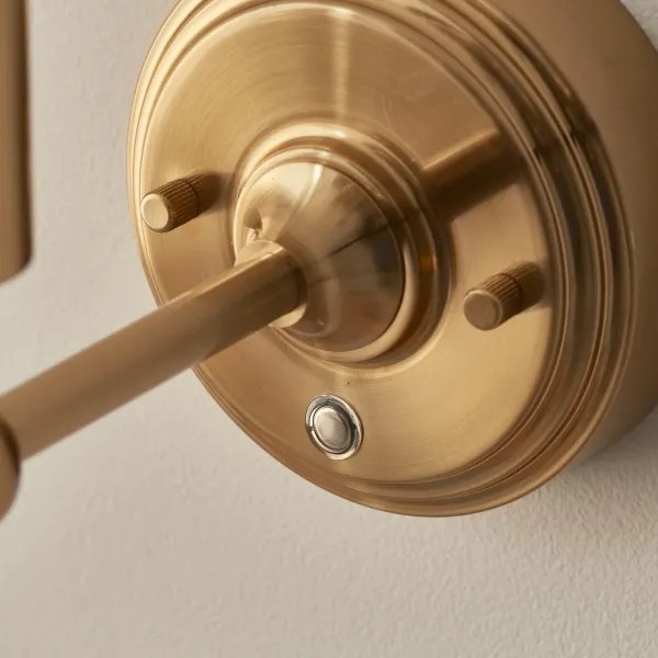 Endon 114830 - LED Dimmerabile ricaricabile muro lampada BURLEY LED/1,5W/5V ottone/color crema