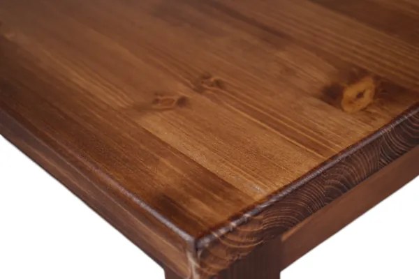 Tavolo 90x90 cm in legno massello abete noce per taverna osteria e ristorante