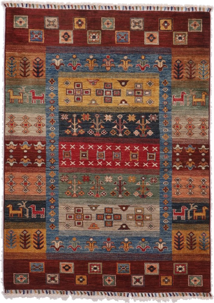 Samarkand Tappeto 110 x 140 (Pakistan) Annodato A Mano