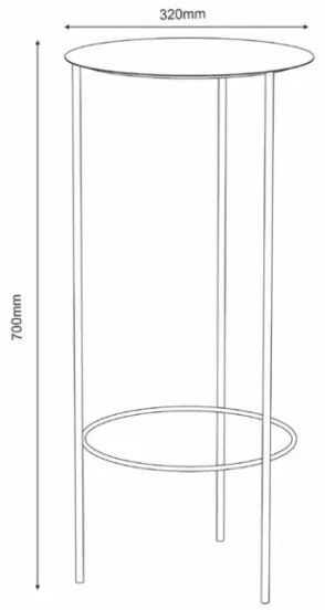 Portafiori 70x32 cm bianco