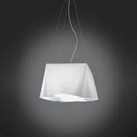 Sospensione Moderna 1 Luce Wanda In Polilux Bianco D60 Made In Italy