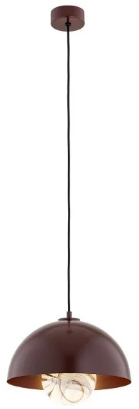 Argon 8444 - Lampadario a sospensione con filo PIAVA 1xE14/7W/230V alabastro marrone