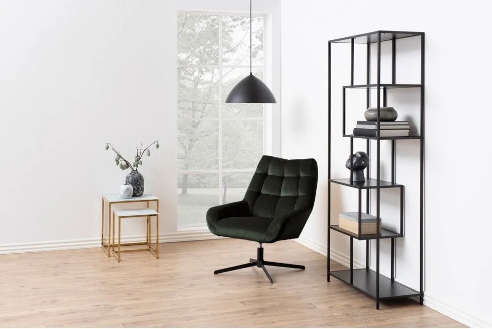 Poltrona verde girevole Paris – Actona