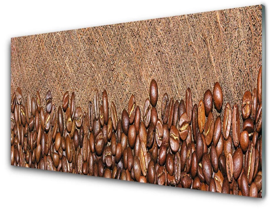Pannello cucina paraschizzi Cucina in chicchi di caffè 120x60 cm