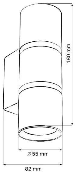 Applique BAMBOO 2xGU10/10W/230V bianco