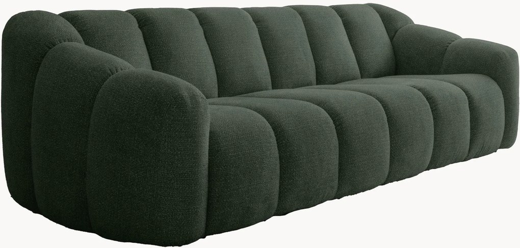 Divano 4 posti in ciniglia Shell