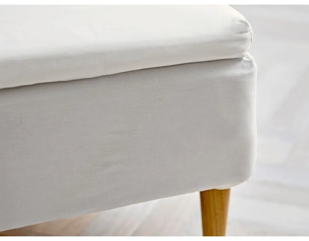 Lenzuolo con angoli bianco in cotone 180x200 cm Calm – Södahl