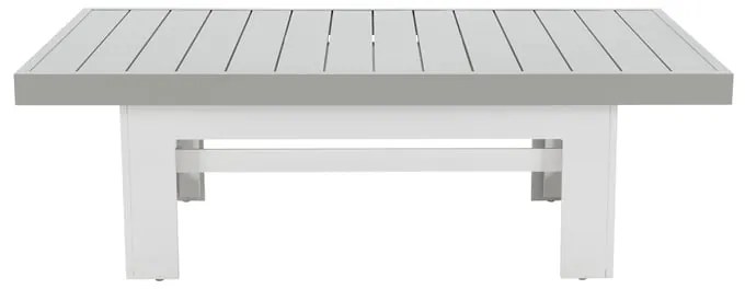 Tavolino da esterno Las Vegas NATERIAL con piano in alluminio grigio 143.5x80cm