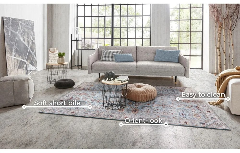 Tappeto blu e beige , 160 x 230 cm Vivana - Nouristan