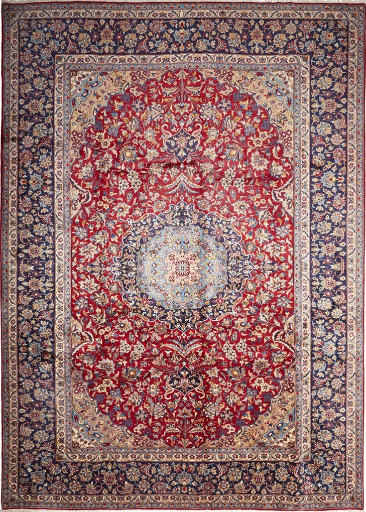 Najafabad Tappeto persiano 420 x 290 Rosso (Iran) Annodato A Mano