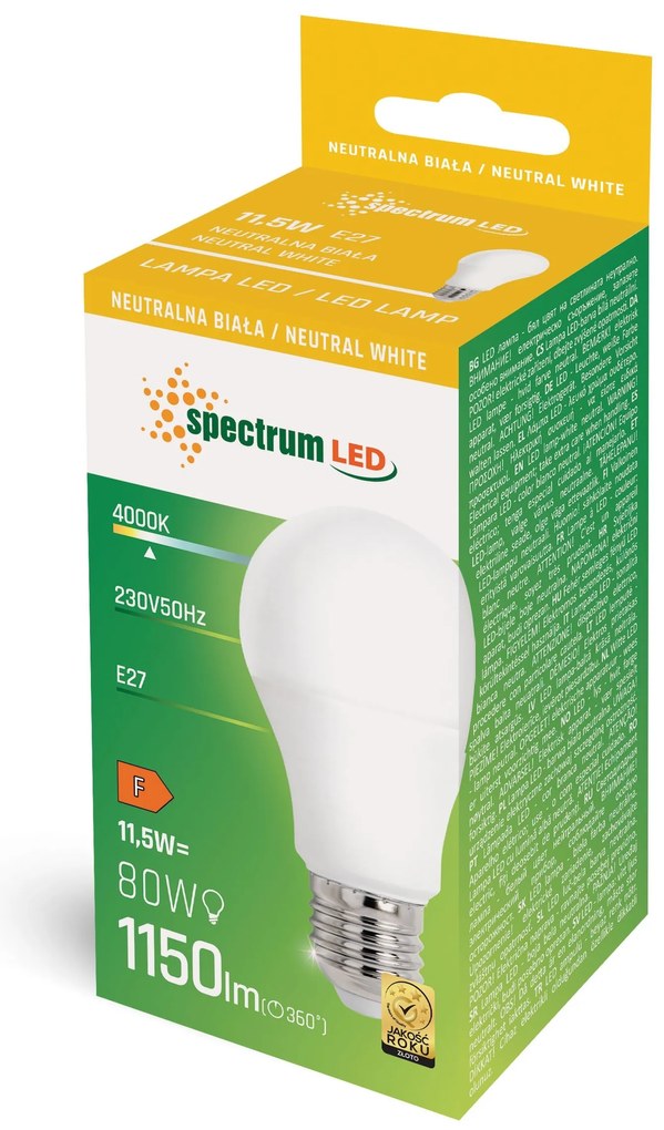 Lampadina LED Neutral GLS E-27 230V 11,5W WOJ+14347
