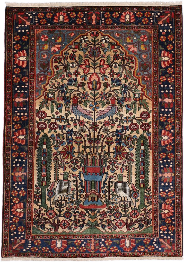 Bakhtiar Tappeto 150 x 210 (Iran) Annodato A Mano