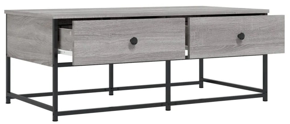 Tavolino da salotto grigio sonoma 100x51x40cm legno multistrato