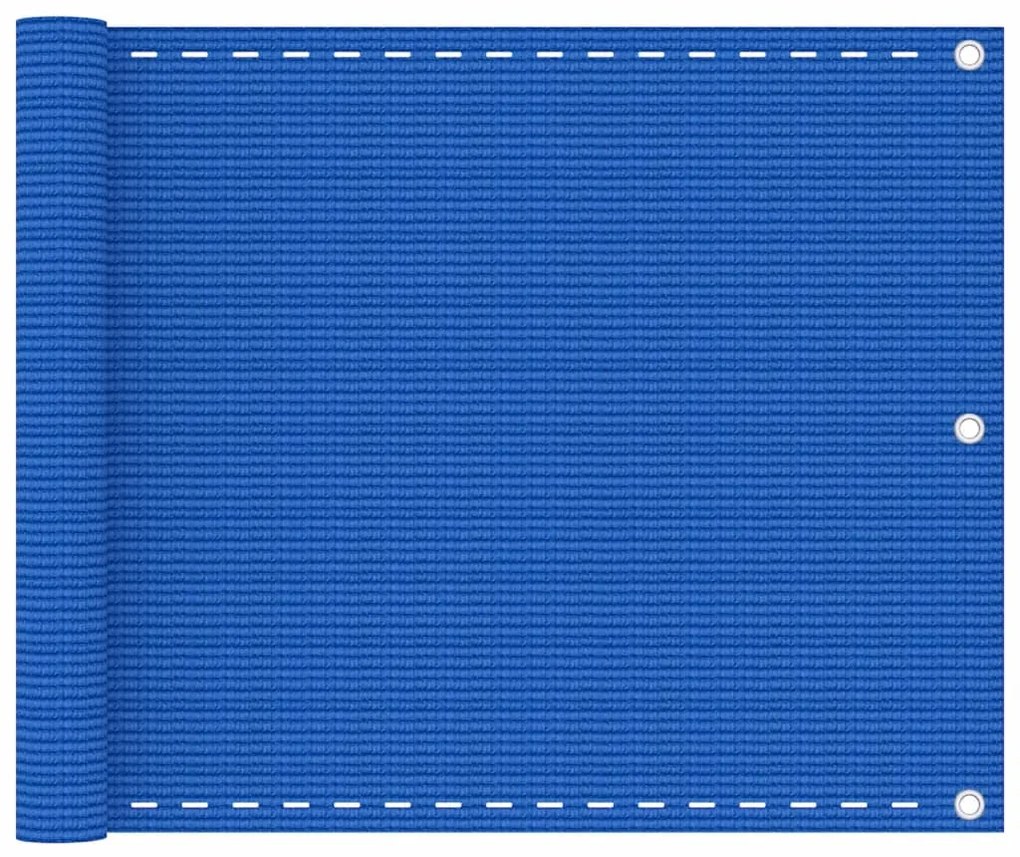 Paravento da Balcone Blu 75x300 cm in HDPE