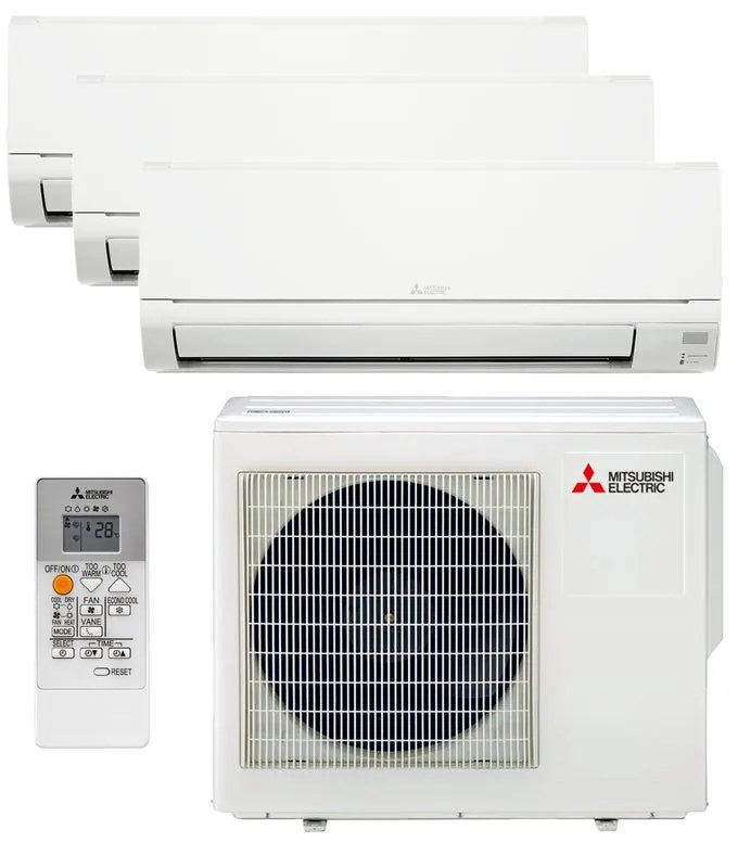 Condizionatore a muro multisplit MITSUBISHI ELECTRIC MXZ-HRK 9 + kw 6 17000 BTU classe raffreddamento A++ classe riscaldamento A+