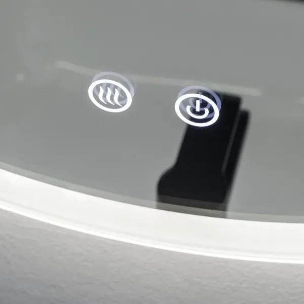 Brilagi - Specchio LED dimmerabile con funzione antiappannamento e retroilluminazione CLARA ECO LED/12W/230V Ø 60 cm IP44