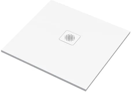 Piatto doccia SENSEA in composito minerale di resina gelificata Remix V3 bianco L 80 x L 80 x H 2.2 cm opaco