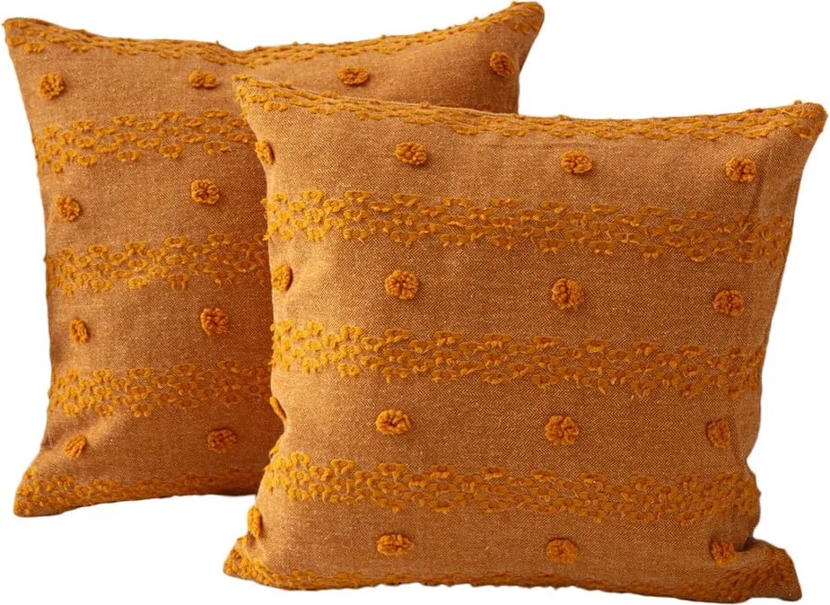 Federe decorative in set 2 pz 43x43 cm Tuffet – Mioli Decor