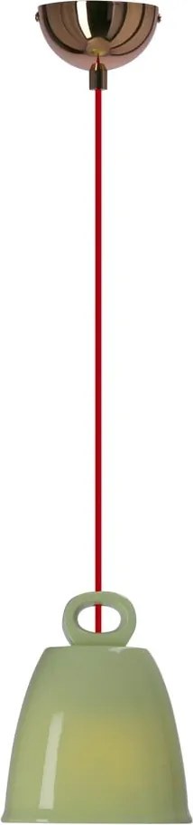 Lampadario verde con paralume in ceramica Sewilla – Candellux Lighting