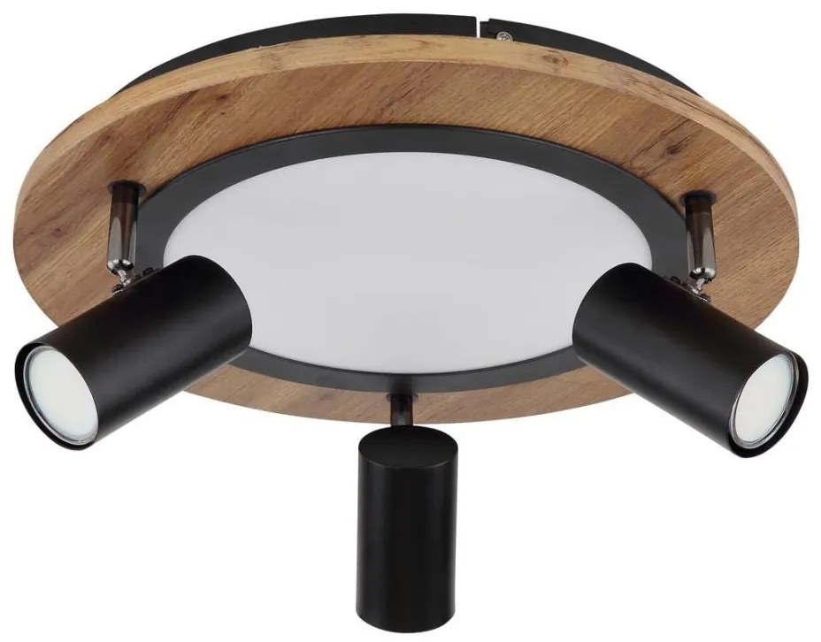 Globo 67307D - Faretto LED KASSU 3xGU10/5W + LED/15W/230V