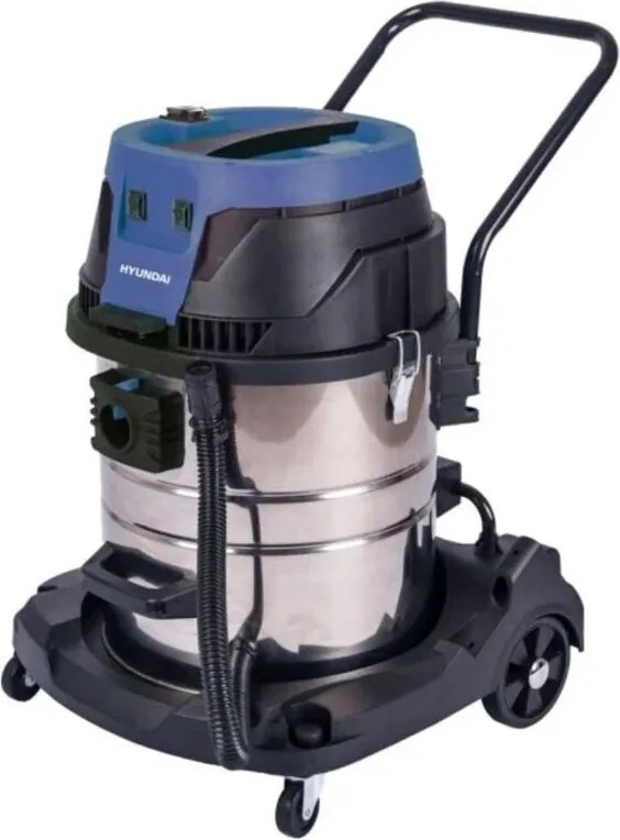 Aspiratore - Liquidi Inox + Presa 2000 W Con 2 Motori Da W1.200 Lt 60 Kg 23 Hyundai 45090