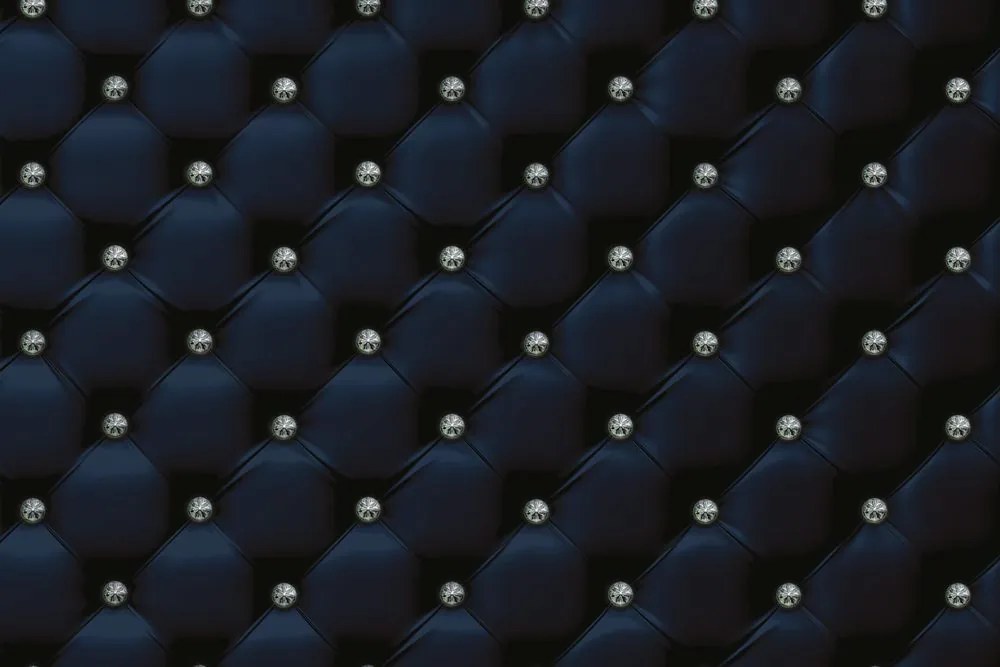 Carta da parati – Eleganza della pelle blu reale